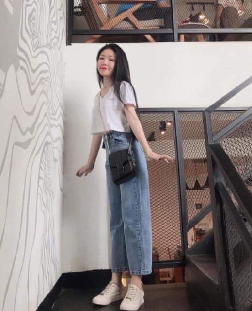 Quần bò ống rộng kèm ảnh thật | BigBuy360 - bigbuy360.vn