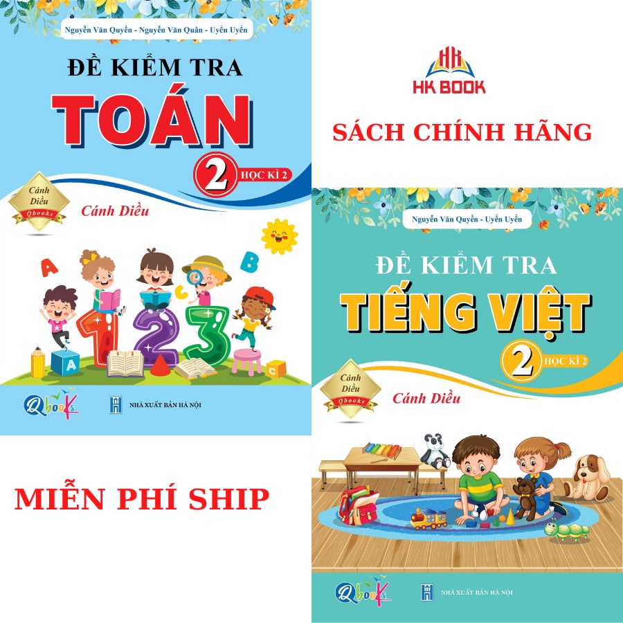 Sách - Combo Đề Kiểm Tra Toán và Tiếng Việt Lớp 2 - Cánh Diều - Học Kì 2 (2 cuốn)