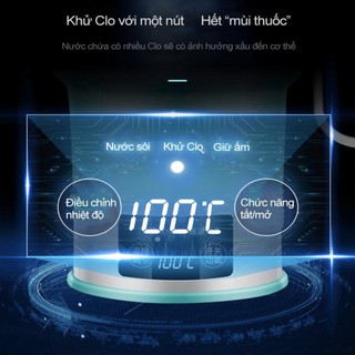 Bình đun nước siêu tốc gấp gọn có màn hình