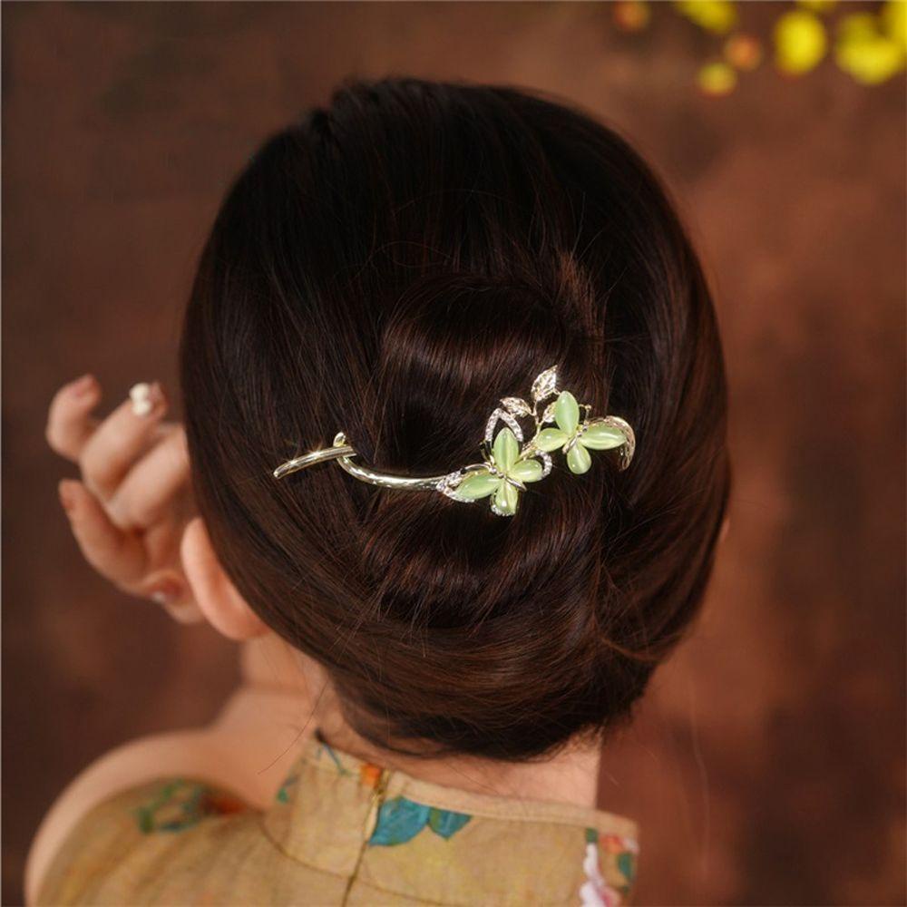 Kẹp Tóc Hình Hoa / Bướm Phong Cách Vintage Cho Nữ