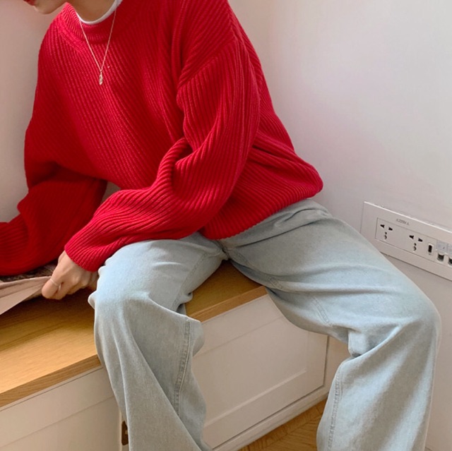 Áo Basic Sweater gân đủ màu mùa Thu - Đông style Hàn Quốc