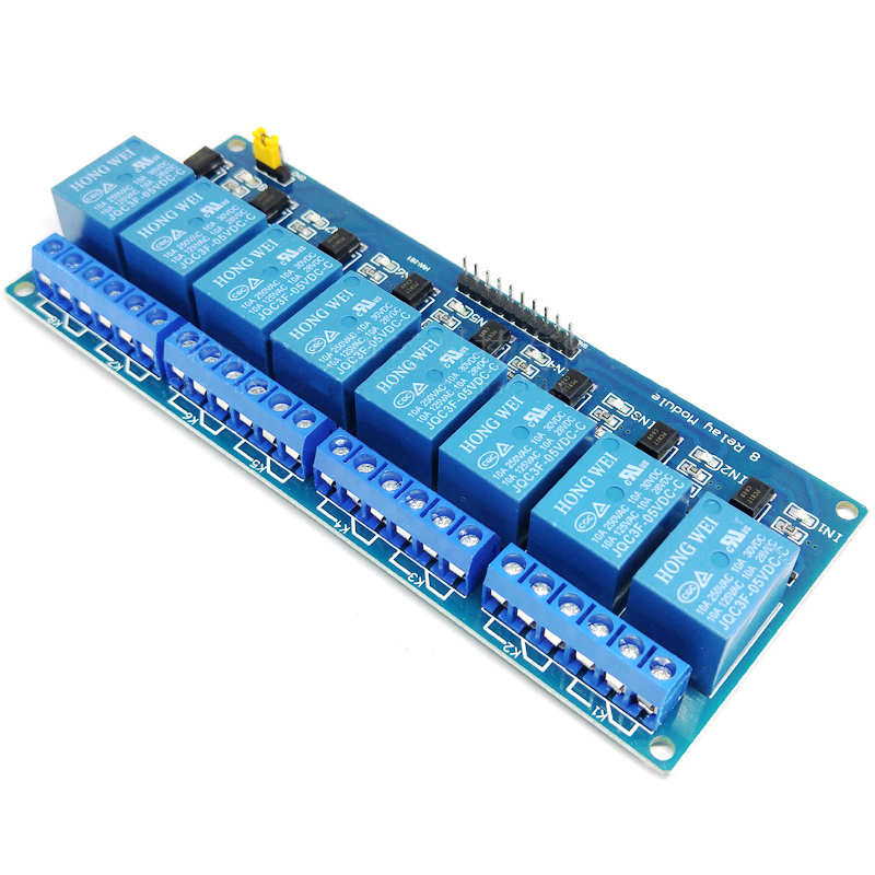 Mô Đun Rơ Le 8 Kênh 5V AVR / 51 / PIC PLC Kèm Bộ Điều Khiển Chuyên Dụng