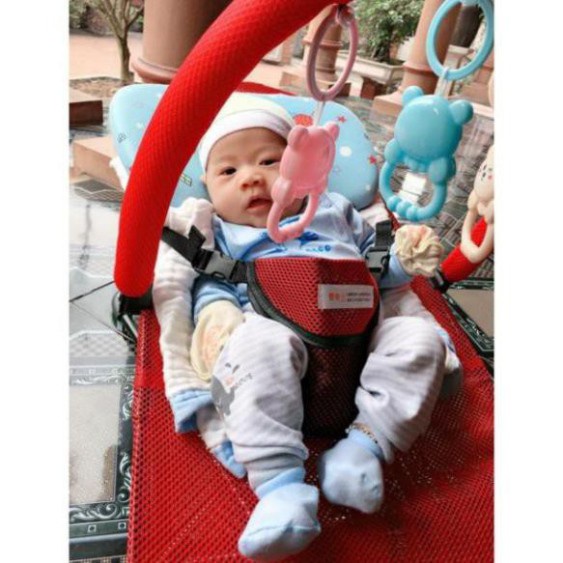 Ghế rung cho bé đa năng kèm đồ chơi, ghế nhún bập bênh ru ngủ cho bé - hàng loại 1 cao cấp chân chữ A chắc chắn
