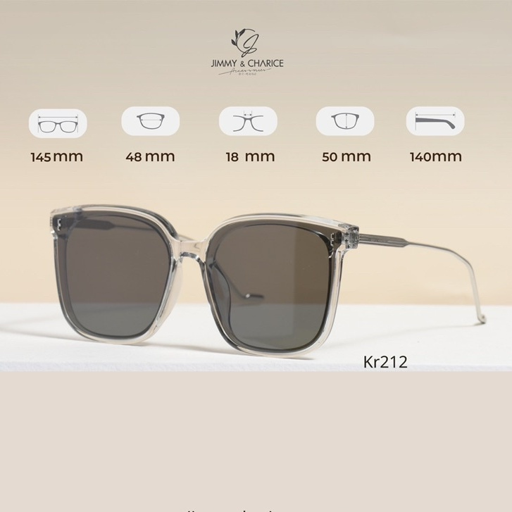 Kính Mát JIMMY & CHARICE GM gọng kim loại cao cấp Kr212