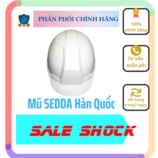 Mũ bảo hộ mặt vuông SSEDA chính hãng giá rẻ có núm vặn tiện lợi có xốp
