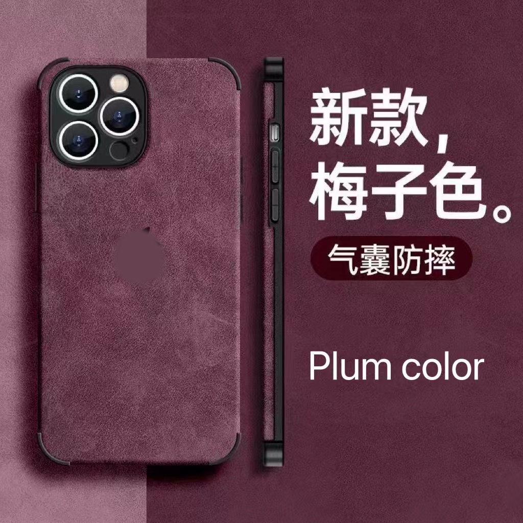 Ốp Điện Thoại Da Cừu Mềm Chống Sốc Bảo Vệ Ống Kính Máy Ảnh Cho compatible for iPhone 13 13 Pro 13 Pro Max 12 12Pro12 promax 11 11pro 11 promax XS XR XSMAX