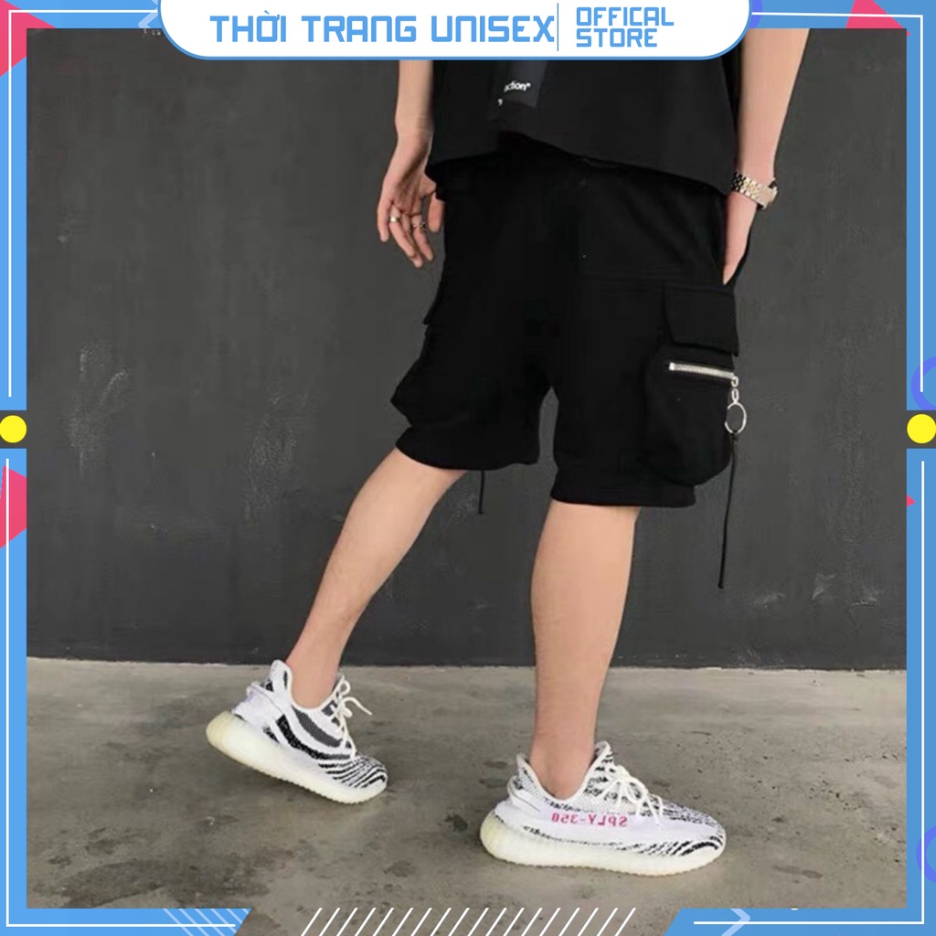 💥 [ TOP BÁN CHẠY ] Quần Short túi hộp unisex KHÓA TRÒN chất kaki dầy co giãn 🔥 🔥🔥