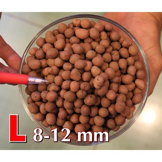 ĐẤT SÉT NUNG POPPER TRỒNG AQUAPONICS CÂY CẢNH - 1 LÍT SIZE-L (8 - 12 MM)