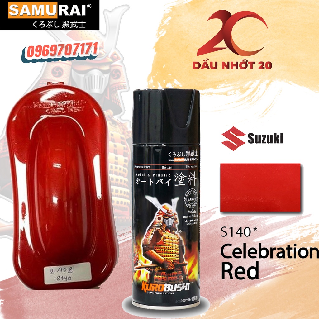 Chai sơn S140* MÀU ĐỎ CELEBRATION