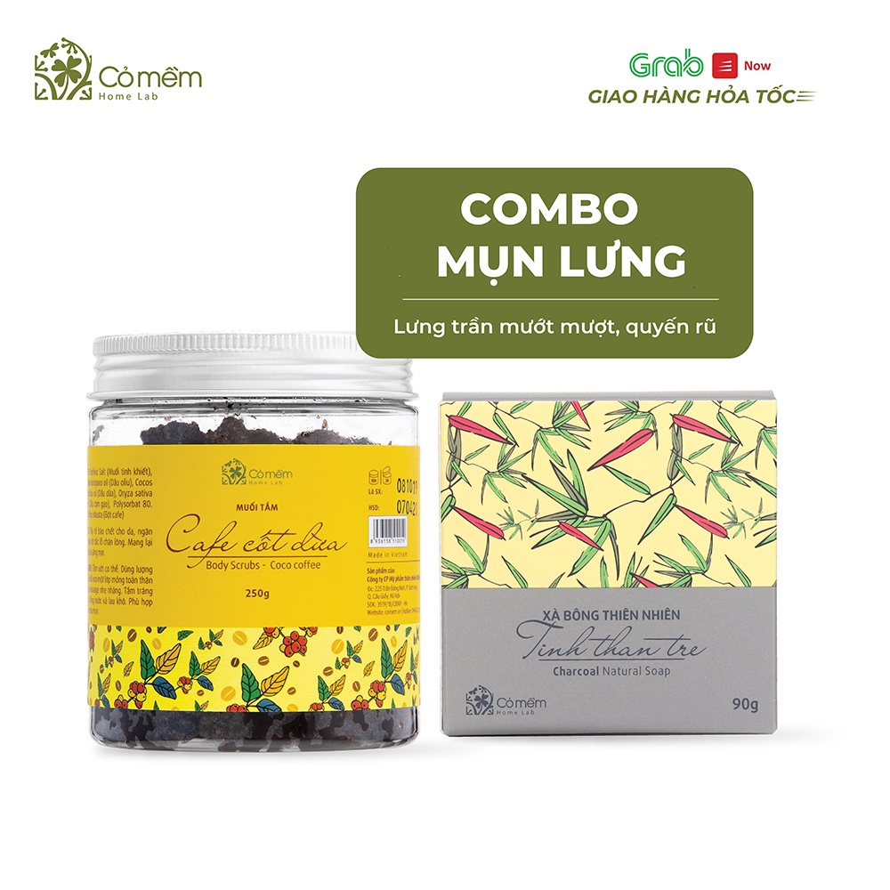 Combo Mụn lưng Cỏ Mềm an toàn cho da 350g