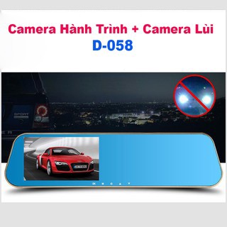 Camera Hành Trình + Camere Lùi  Trên Gương D058 Giá Rẻ