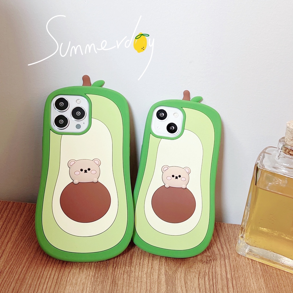 Ốp Điện Thoại Silicon Mềm Chống Sốc Hình Gấu Bơ Hoạt Hình Dễ Thương Cho 11 xs max 7P / 8 Plus / 12pro / 13 / pro max