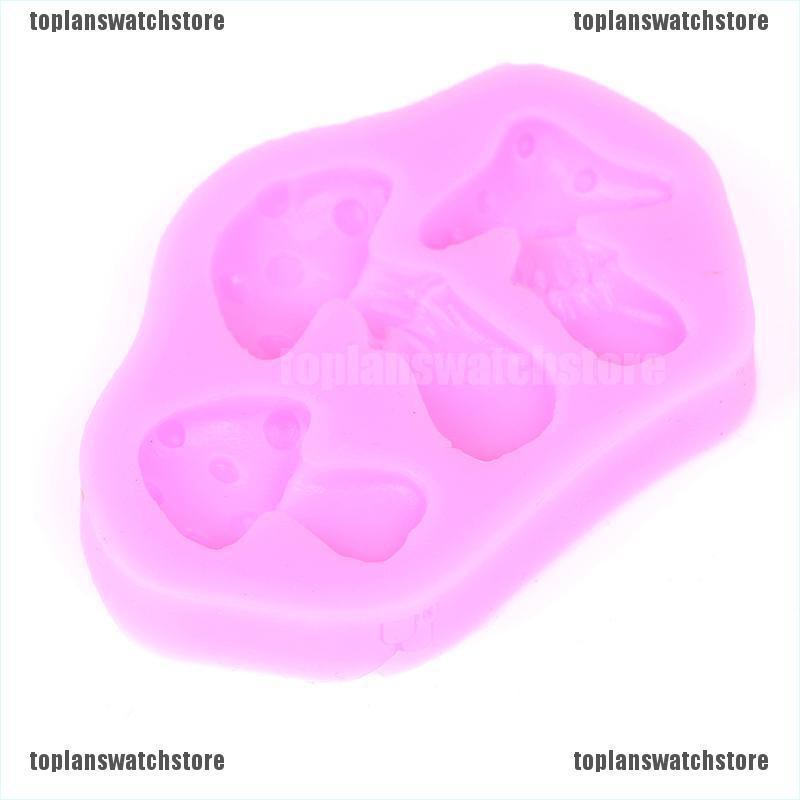Khuôn silicone Tạo Hình Nấm 3d Trang Trí Bánh diy