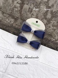 Kẹp tóc nơ size 9cm * 4cm cho bé gái ( ảnh thật )