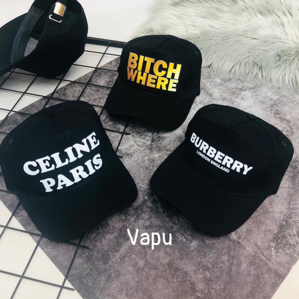 Mũ lưỡi trai nam nữ unisex in chữ thời trang Hàn Quốc cao cấp