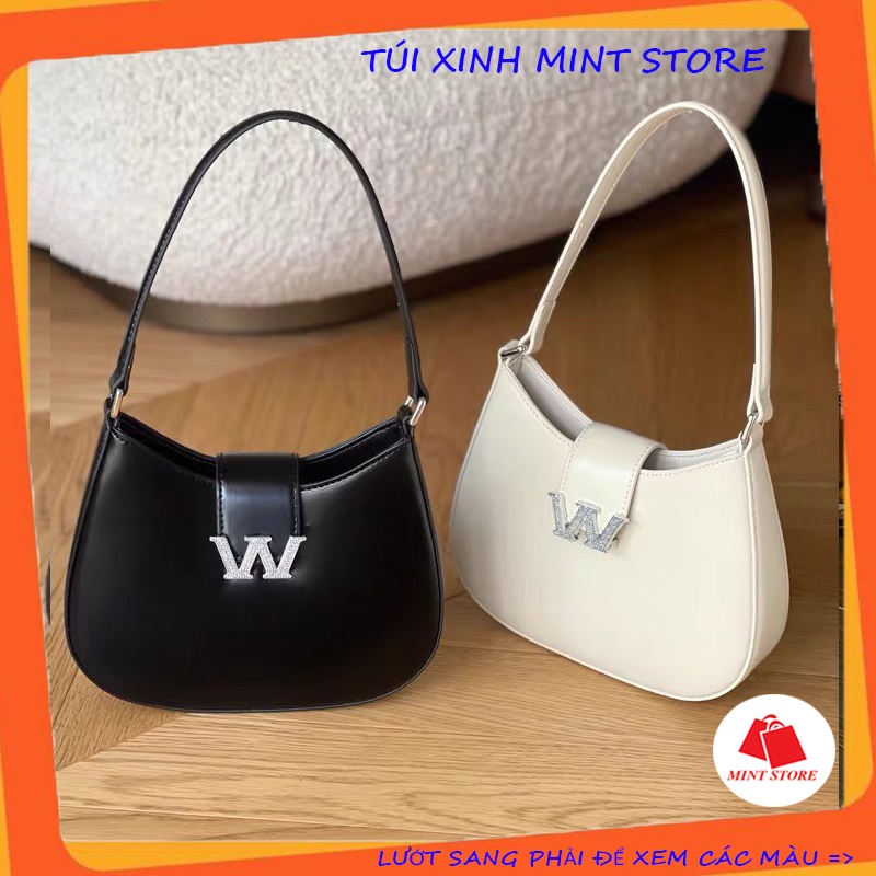 Túi Xách Đeo Chéo Nữ Đẹp 2 Quai Da Trơn Mềm Sang Chảnh Cá Tính PK 546