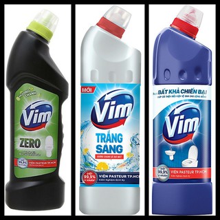 Nước tẩy bồn cầu Vim các loại Chai 880ml (Trắng), 900 (Xanh)