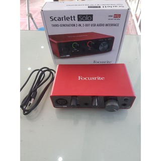 thiết bị thu âm hát karaoke Focusrite solo gen 3