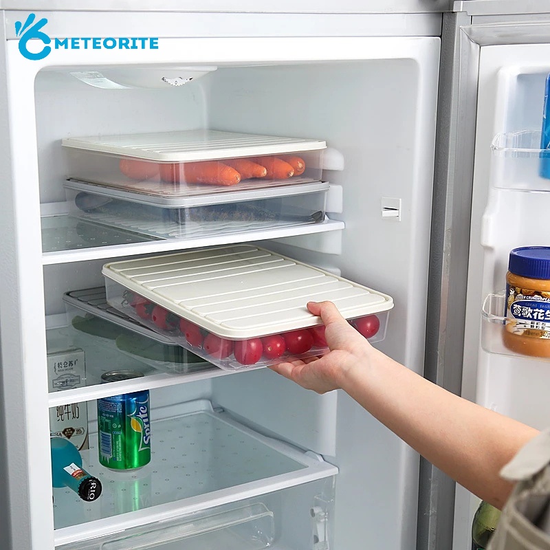 Hộp Đựng Thực Phẩm Trong Suốt Cỡ Lớn Có Nắp Đậy Cho Tủ Lạnh