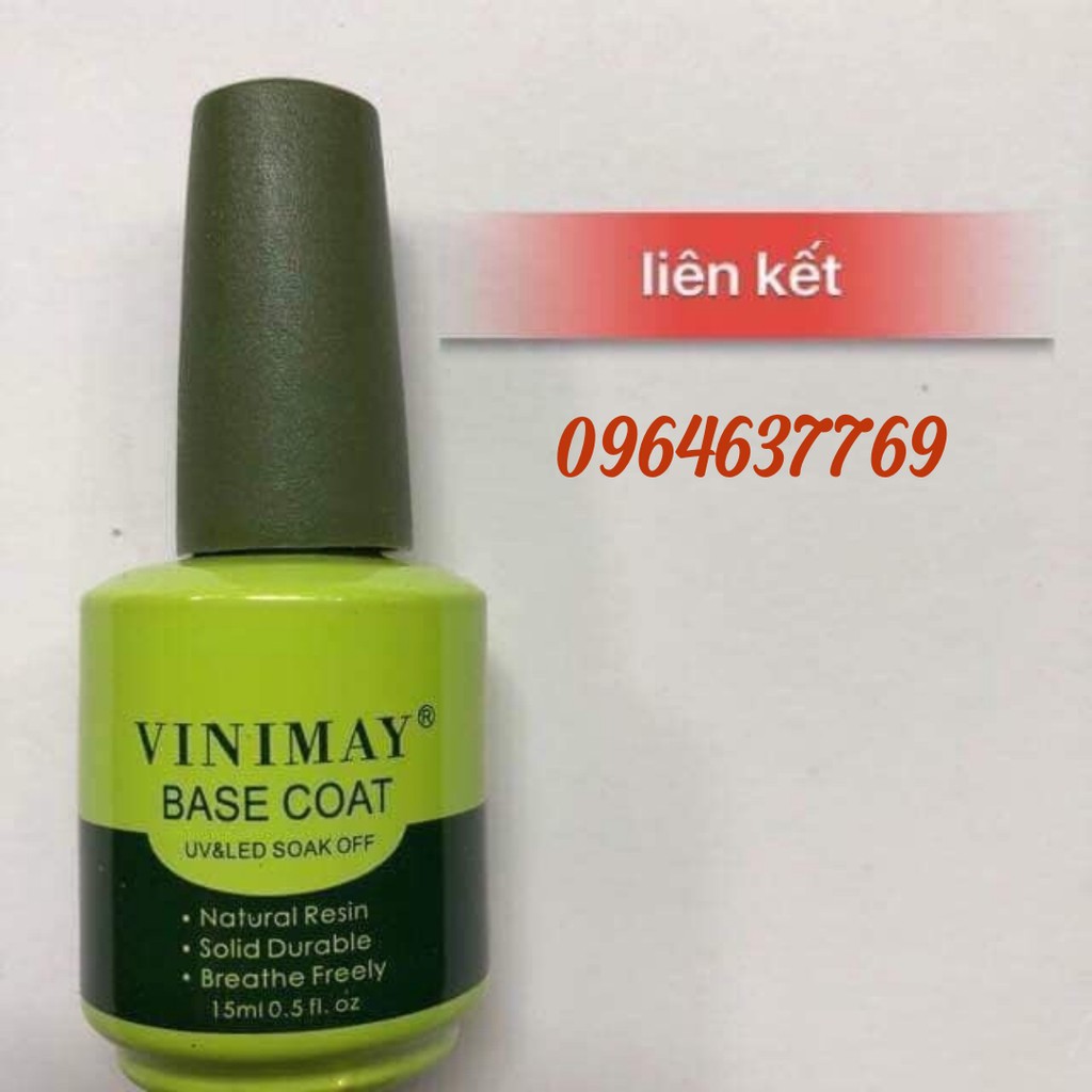 sơn gel base và top vinimay 15ML CHAI