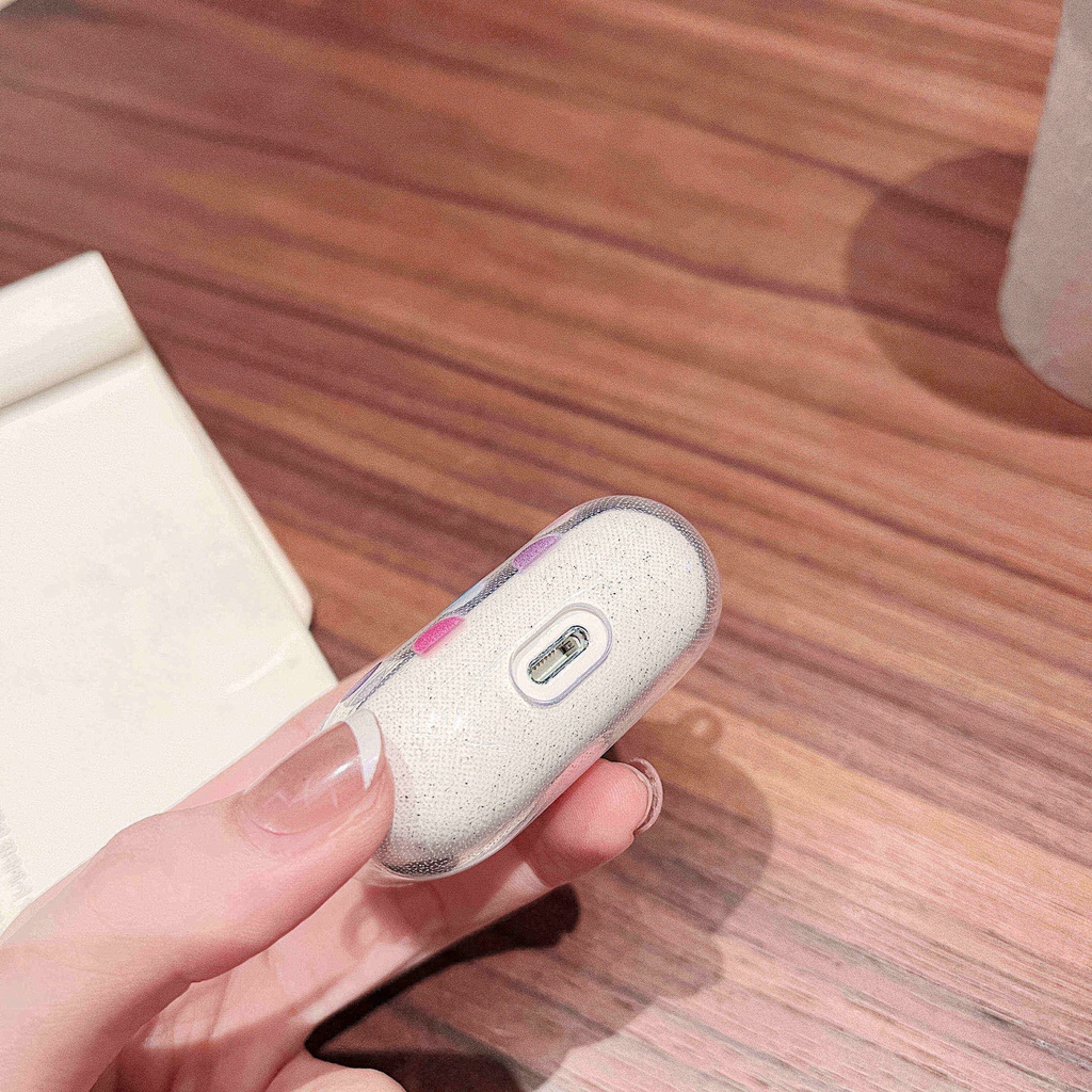 Vỏ Bảo Vệ Hộp Sạc Tai Nghe AirPods3 AirPods3 Họa Tiết Chấm Bi Màu Sắc Lấp Lánh Dễ Thương 2021 Ốp