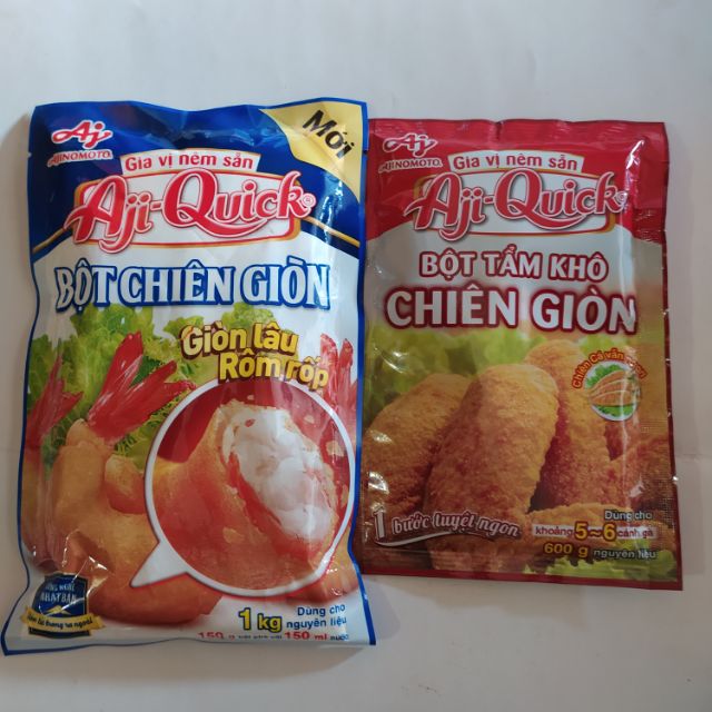 Bột tẩm khô chiên giòn Aji_Quick gói 42g và 150g