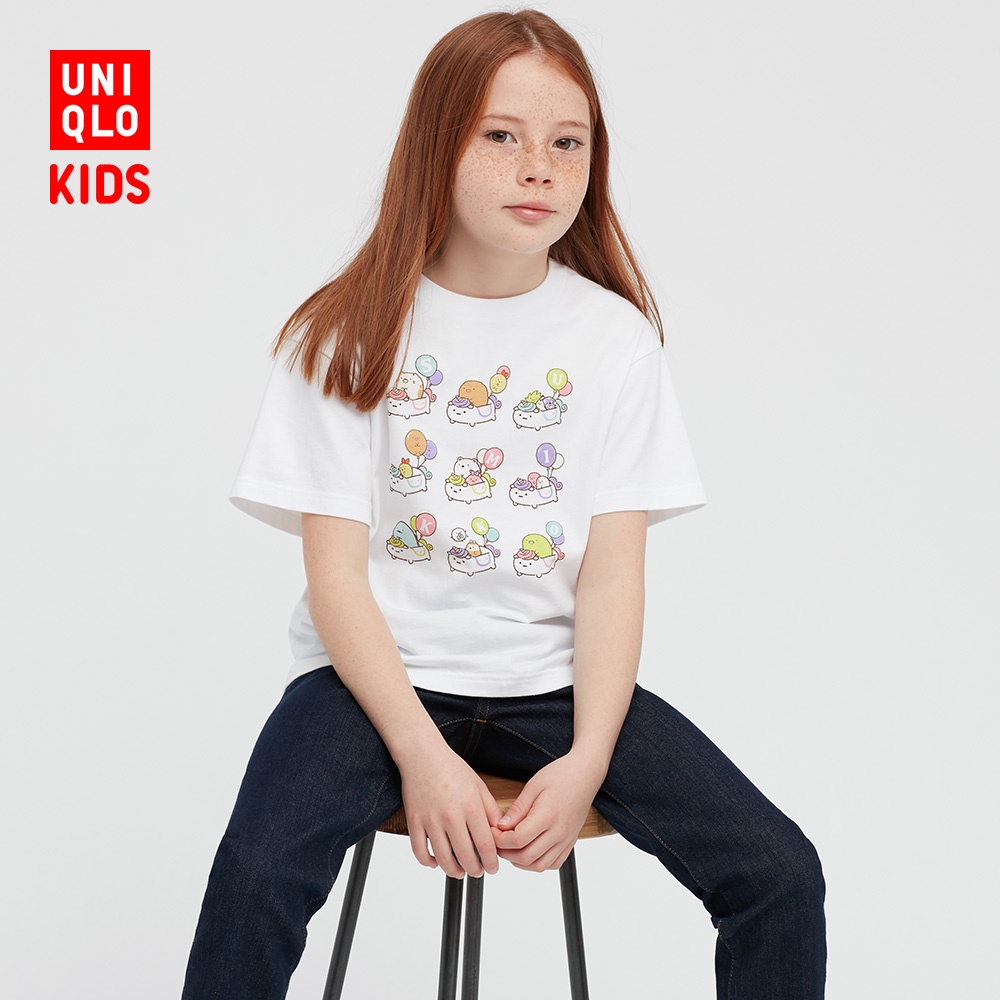 Uniqlo Áo Thun Tay Ngắn In Hình Sumikko Gurashi Dễ Thương Thời Trang Mùa Hè Cho Bé 433345