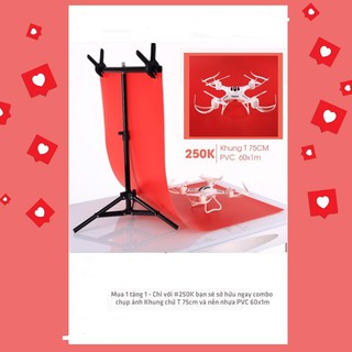 Khung treo phông nền hình chữ T 68x75cm Minh Đức