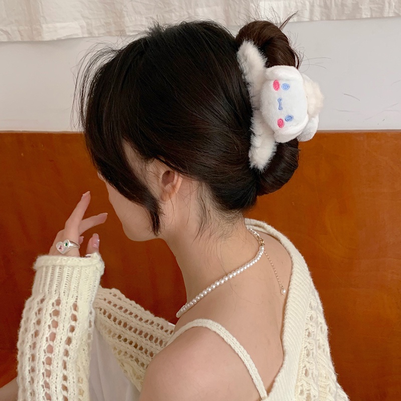 Kẹp Tóc Cá Mập Nhồi Bông Cỡ Lớn Siêu Dễ Thương Cho Nữ
