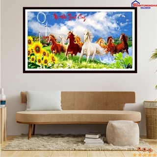 Tranh đính đá mã đáo thành công LV374 DD9418 (1m20 x 60cm)