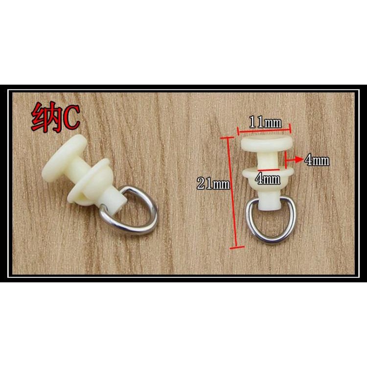 Phụ Kiện Móc Treo Rèm Cửa Xe Hơi Dạng Lăn Thẳng / Cong Thời Trang