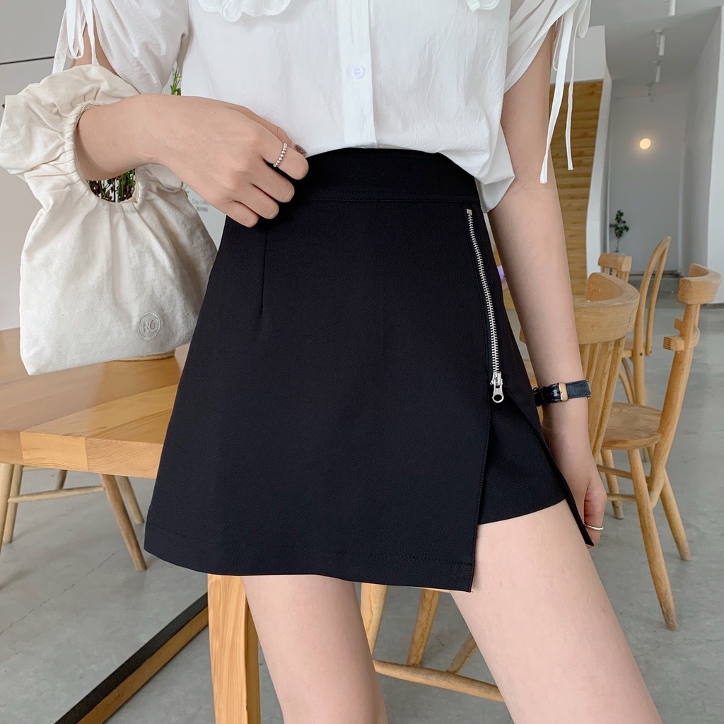 Quần Váy Nữ Lưng Cao Khóa Cạnh M186