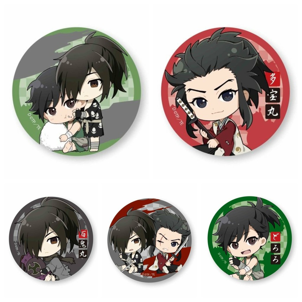 ( 1 chiếc ) Huy hiệu cái áo IN HÌNH nhân vật DORORO anime chibi dễ thương xinh xắn