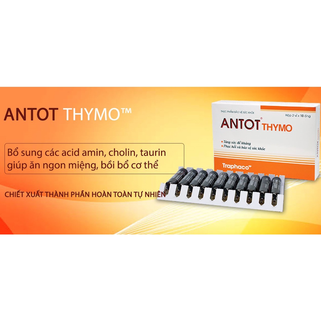 Antot Thymo Traphaco - Bổ sung vitamin, tăng cường sức đề kháng cho bé