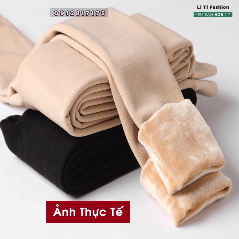Quần Tất Lót Lông CHỊU NHIỆT , Chống Nắng, ủ Trắng Da freesize co dãn tốt ôm body
