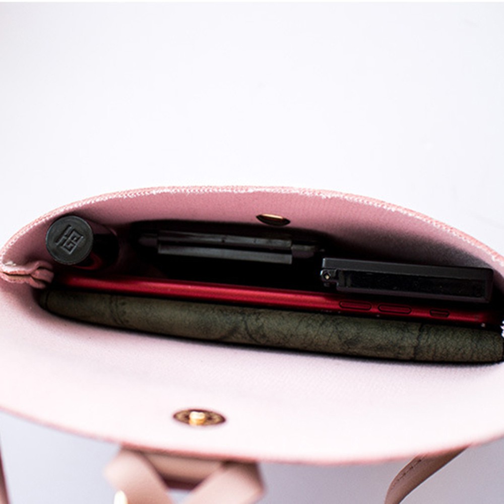 Túi đeo chéo mini khóa treo tua đựng điện thoại di động - RiBi Shop