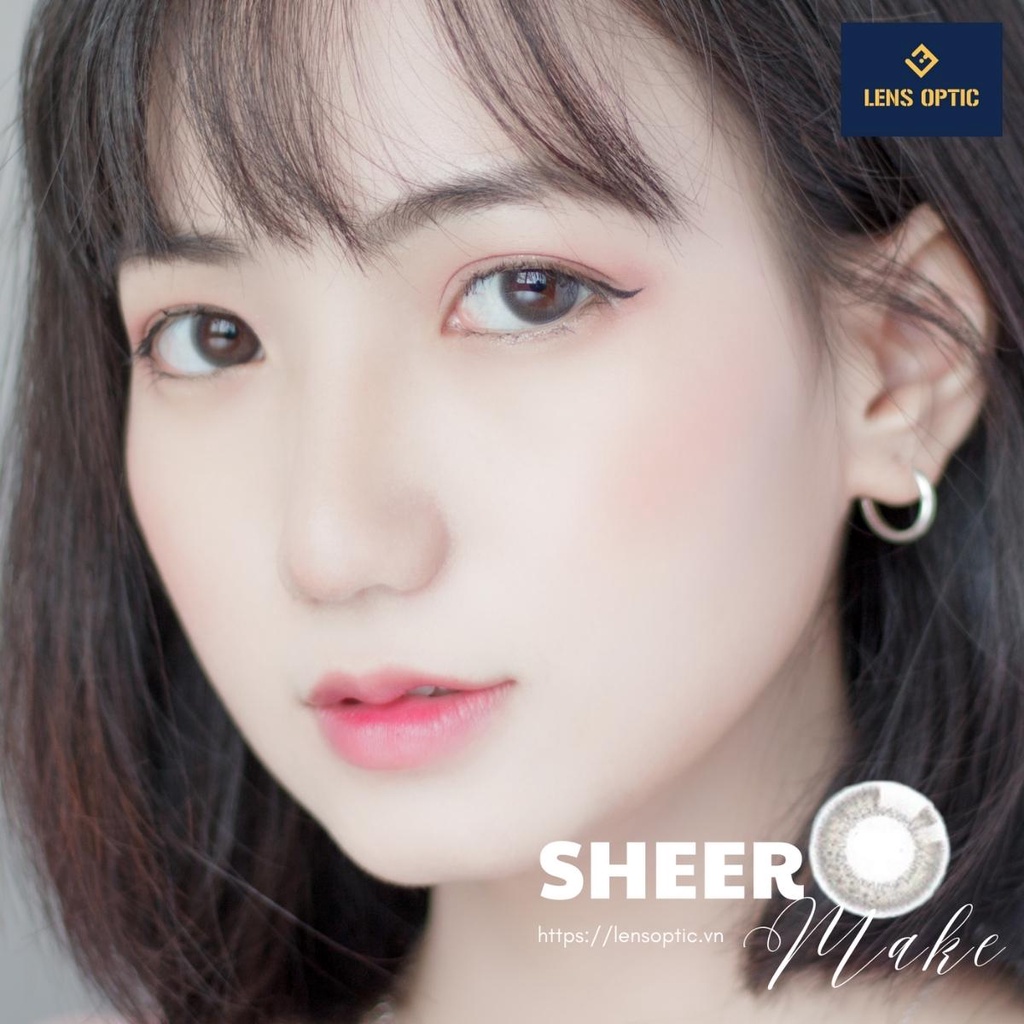 Kính áp tròng SEED 1 ngày màu Sheer Make, lens SEED Eye coffret 1 day UV