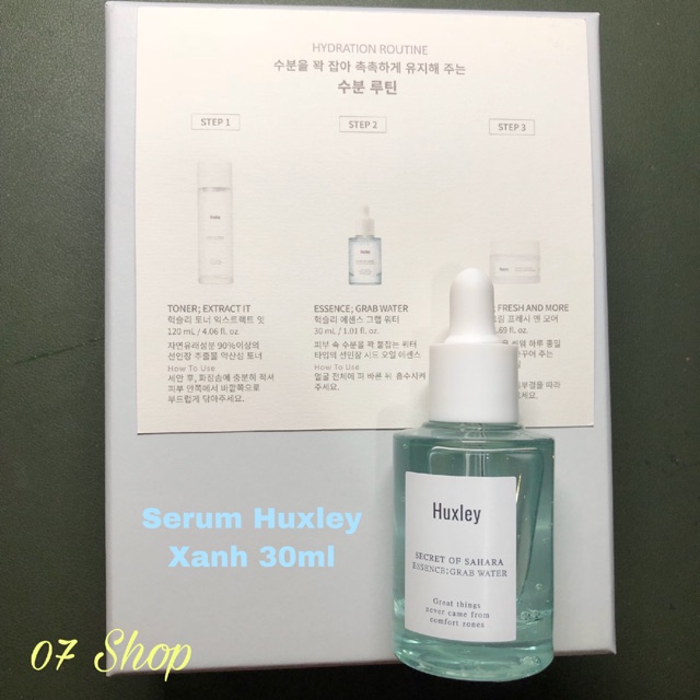 Serum Xanh Huxley 30ml Chính hãng Tách Set
