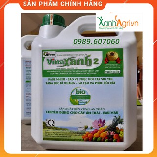 Phân bón sinh hoc Vinaxanh 2 tưới gốc can 5 lít