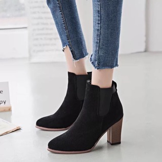 (CÓ SẴN) Bốt Da Lộn Cổ Chun