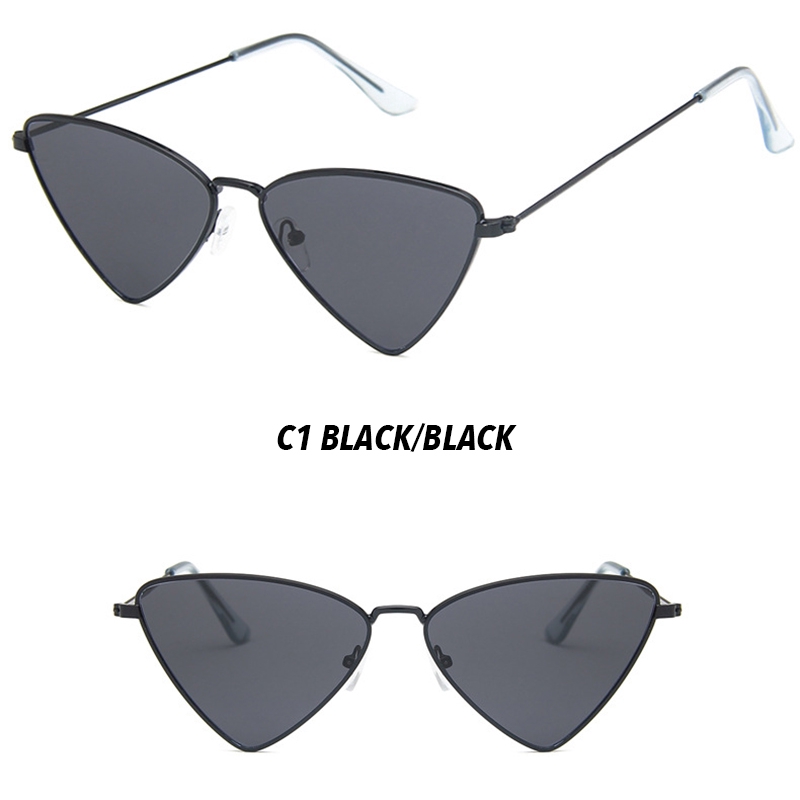 【HENGHA】【chứng khoán sẵn sàng】INS Fashion Candy Color Cat Eye Women Sunglasses Kính mát