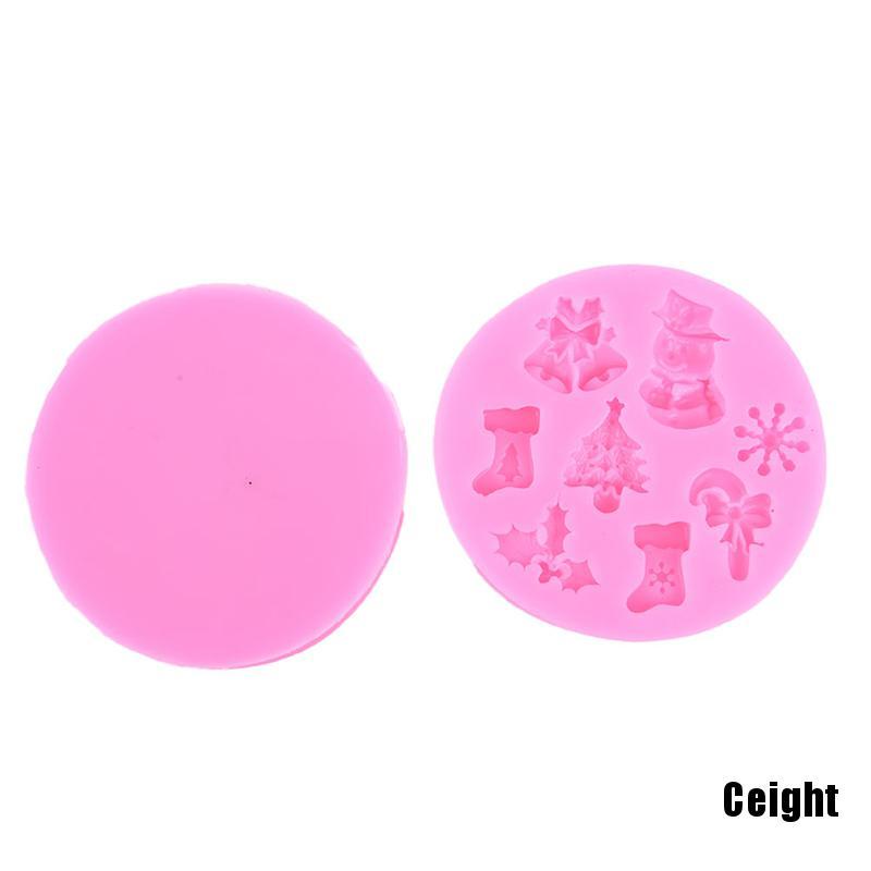 Khuôn Silicone Tạo Hình Người Tuyết Trang Trí Bánh