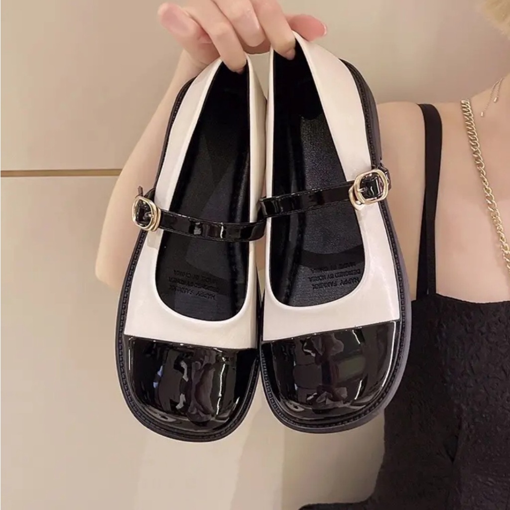 Giày Mary Jane phong cách Hàn quốc , giày búp bê nữ da bóng mẫu mới dễ đi cực đẹp 101