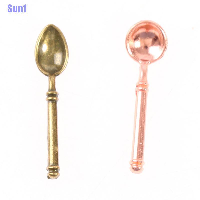 Set 9 Muỗng Nĩa Trang Trí Nhà Búp Bê Phong Cách vintage