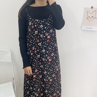 Đầm hoa 2 dây (Không kèm áo)