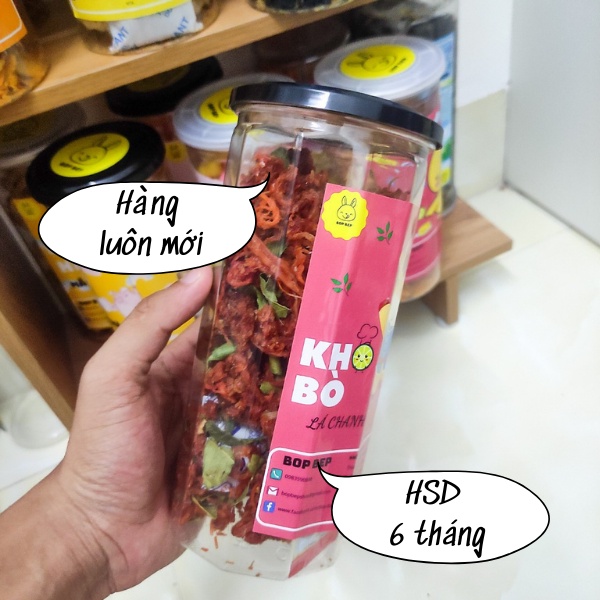 Khô bò xé sợi lá chanh 300g Bop Bep- đồ ăn vặt ngon, đồ ăn vặt Hà Nội | BigBuy360 - bigbuy360.vn