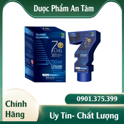 Viên Uống Giảm Cân 7 Day Slim (30 Viên) Duy trì chế độ ăn lành mạnh và cân bằng, không uống đồ có cồn