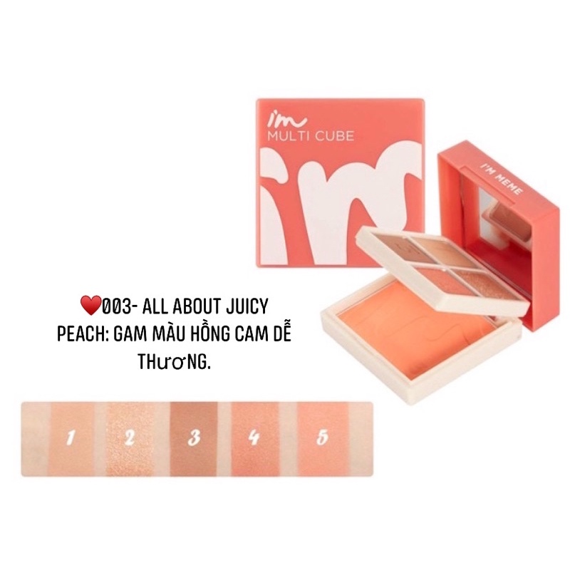 H27 - BẢNG MẮT VÀ MÁ HỒNG 2in1 I’M MEME I’M MULTI CUBE | BigBuy360 - bigbuy360.vn
