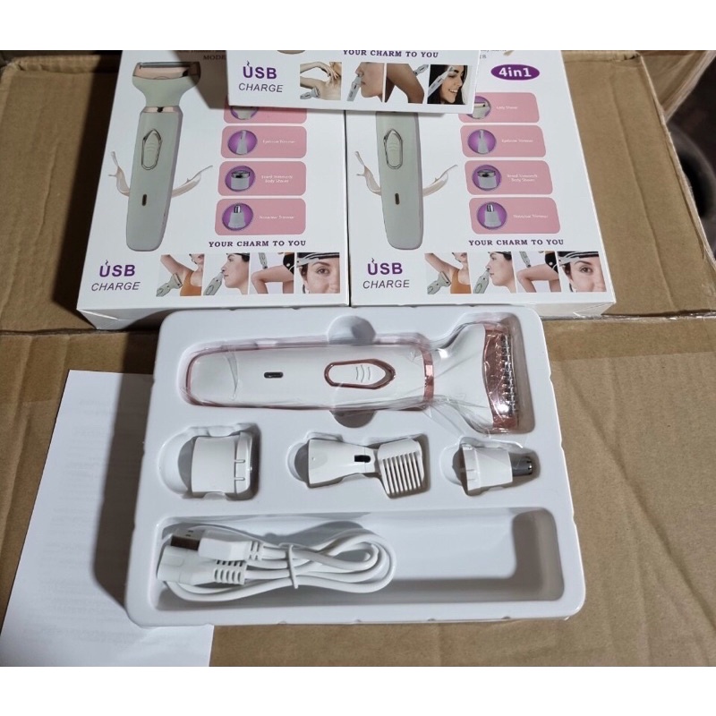Máy cạo lông vùng kín ,lông mày ,lông mặt , lông mũi❤️ FREE SHIP ❤️ máy cạo lông tỉa lông đa năng 4 in 1