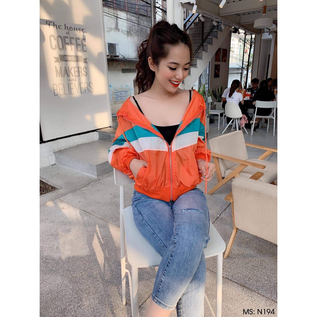 Áo khoác dù cầu vồng cực hot ảnh thật | BigBuy360 - bigbuy360.vn